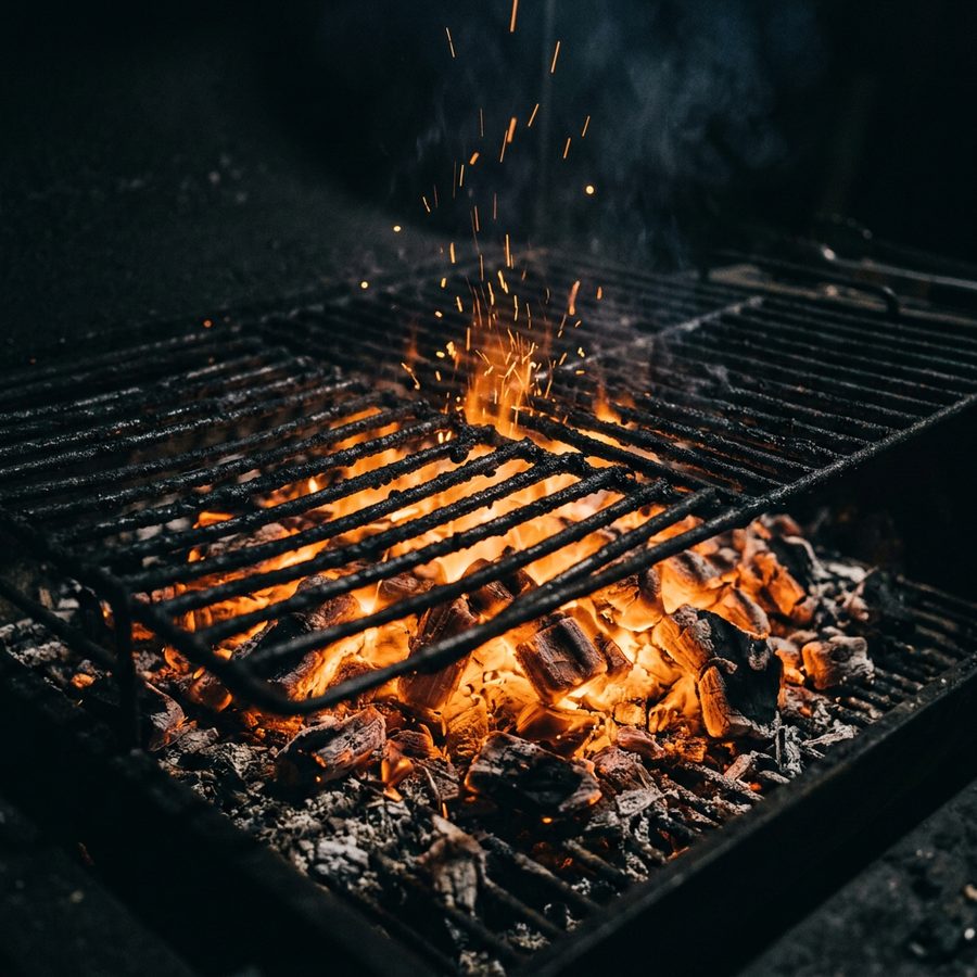 Brasas del asador